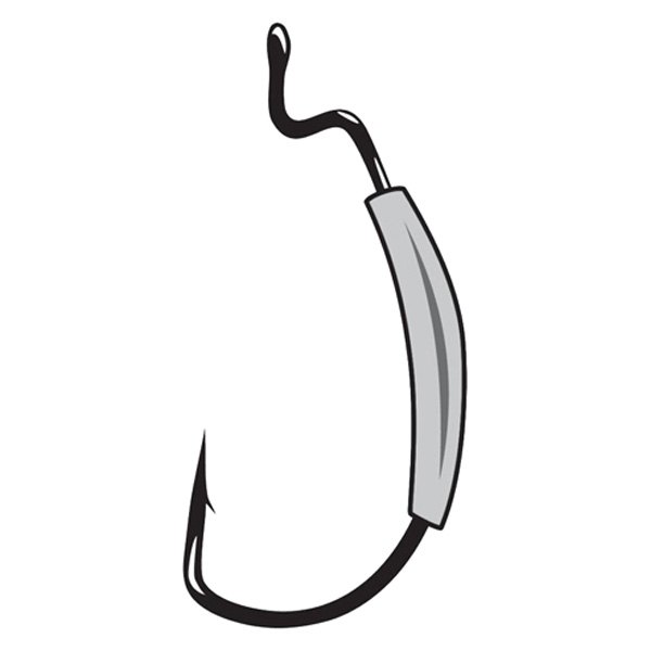 Gamakatsu® - Superline EWG Weighted Worm 1/16 oz. 3/0 Size Black Hooks, 5 Pieces