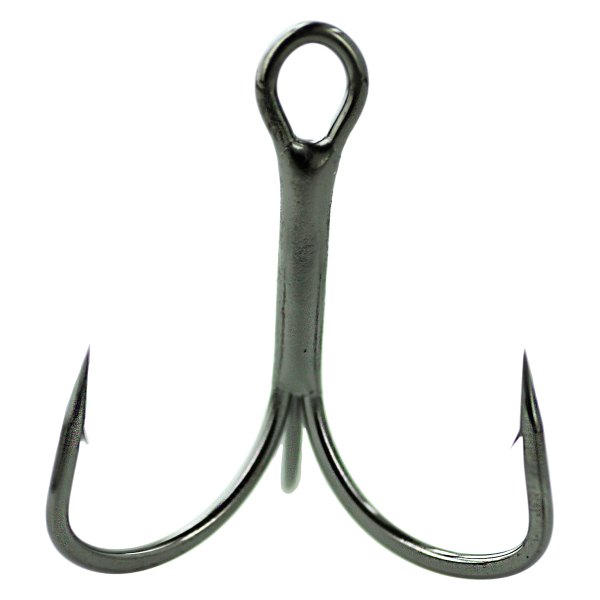 Gamakatsu® - Extra Wide Gap Treble 6 Size Black Hooks, 12 Pieces