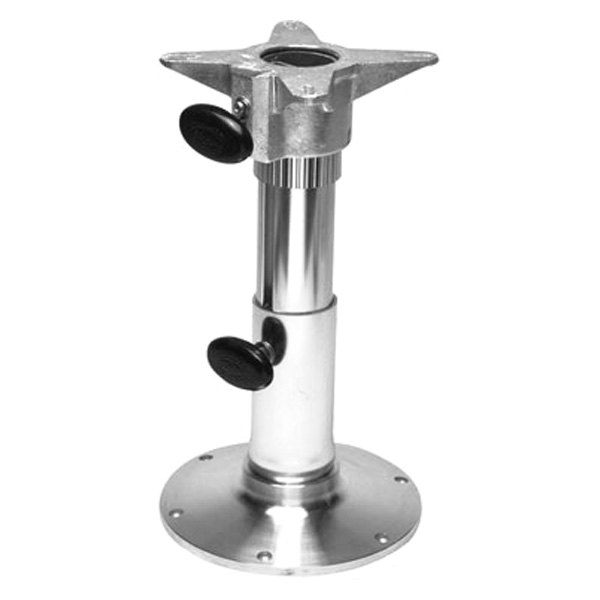 Garelick® - Smooth Series 18"-24" H x 2-7/8" D Polished Adjustable Post with Spider Swivel & Round Base
