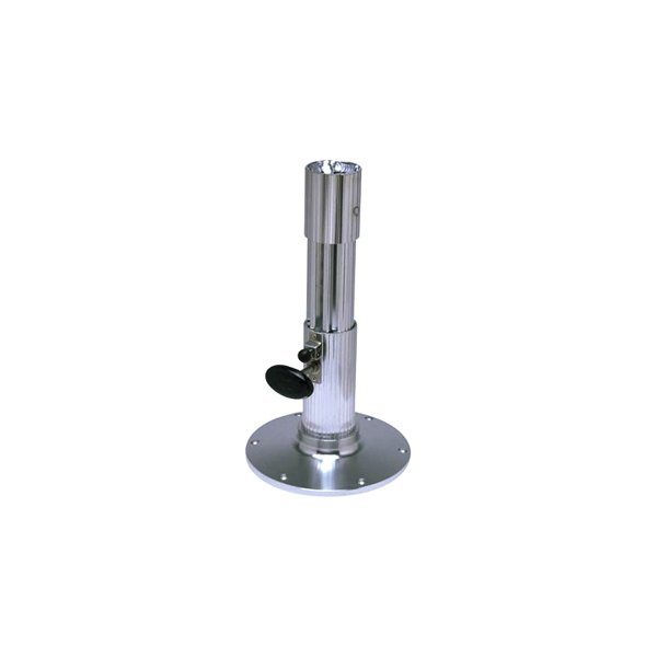 Garelick® - 12"-17" H x 2-7/8" D Aluminum Ribbed Adjustable Post with Round Base