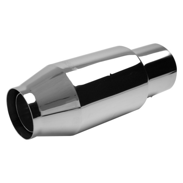Gibson® - Bullet 4" Inlet, 6" Case Width Polished Stainless Steel Exhaust Muffler