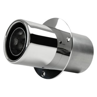 Gibson® - Polished Stainless Steel Straight Cut End Exhaust Tips w/o Flapper