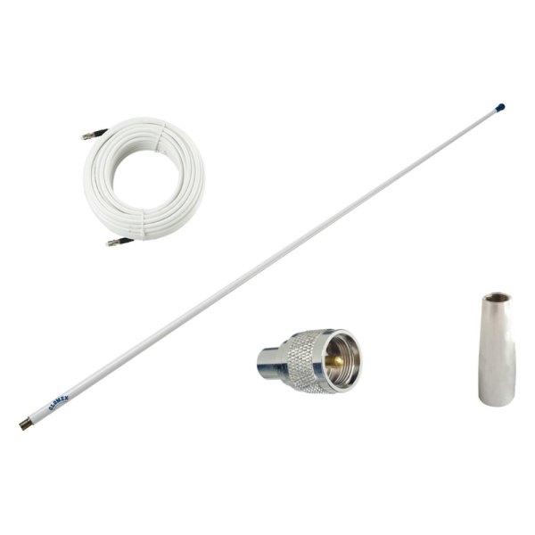 Glomex® - 4' 3 dB White VHF Antenna with 20' Cable