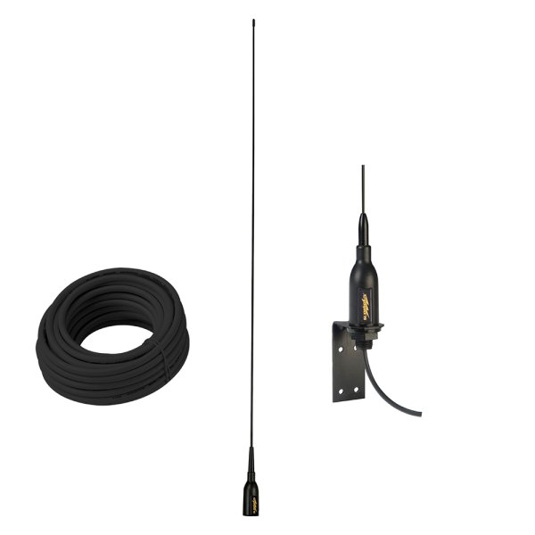 Glomex® - 38" 3 dB Black AIS Antenna with 66' Cable and L-Bracket