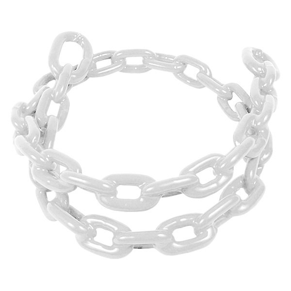 Greenfield® - 1/4" D x 4' L White PVC-Coated Steel Anchor Chain