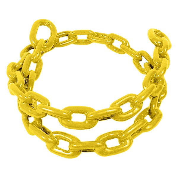 Greenfield® - 1/4" D x 4' L Yellow PVC-Coated Steel Anchor Chain