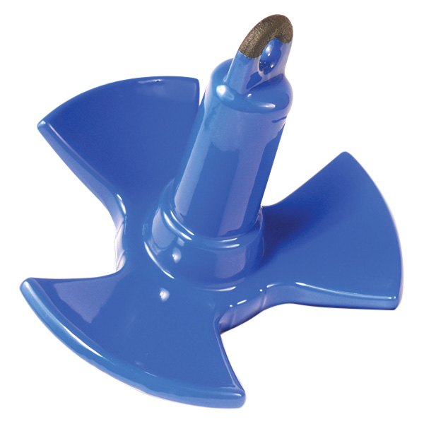 Greenfield® 530-R - 30 lb Royal Blue PVC Coated Iron Tri-Fluke