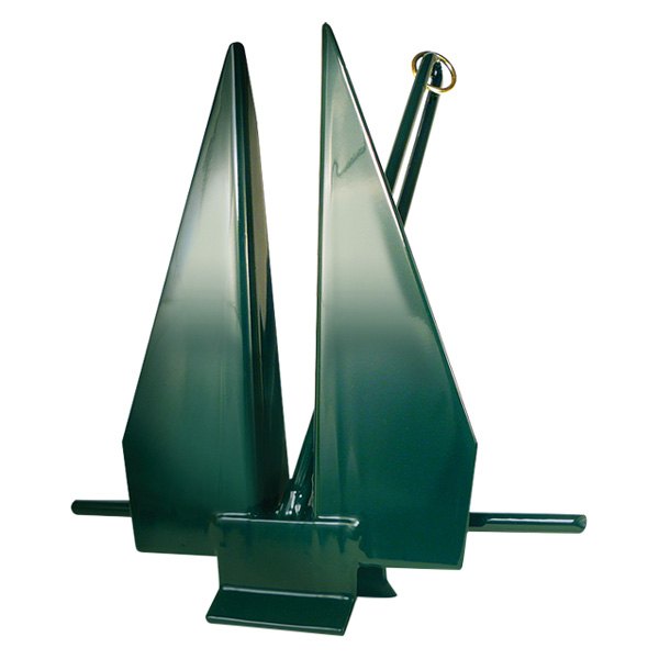 Greenfield® - 8 lb Green Vinyl Coated Iron Slip Ring Fluke Anchor
