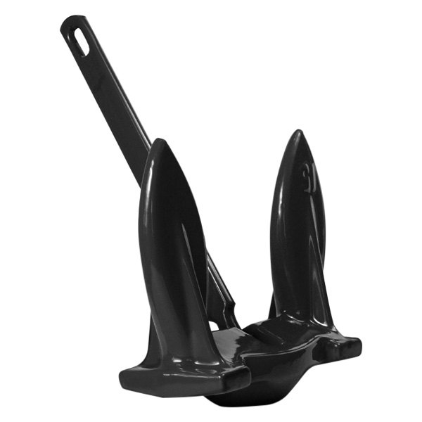 Greenfield® - 10 lb Black PVC Coated Iron Navy Anchor