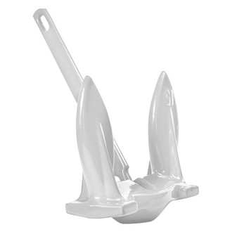 Greenfield® - 20 lb White Vinyl Coated Iron Navy Anchor