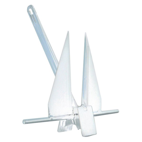 Greenfield® - 12 lb White PVC Coated Iron Fluke Anchor