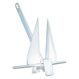 Greenfield® - 12 lb White PVC Coated Iron Fluke Anchor