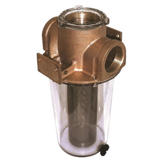 Groco® - ARG Series 7.3"W x 14"H Bronze Strainer with Stainless Steel Basket