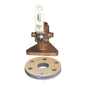 Groco® - 5/16"-18 Backing Block for 3/4" & 1" Flangeds Seacock