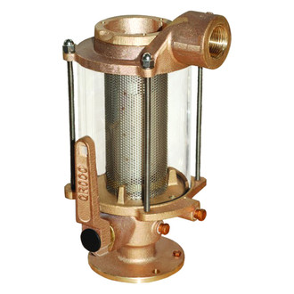 Groco® - BVS Series 8"W x 15"H Seacock/Strainer Combo with Stainless Steel Basket
