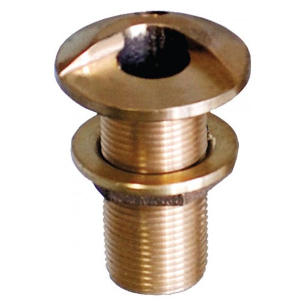 Groco® - 3" Hole Bronze Combo High Speed Pickup Thru-Hull Fitting for 3" NPS Pipe with Nut