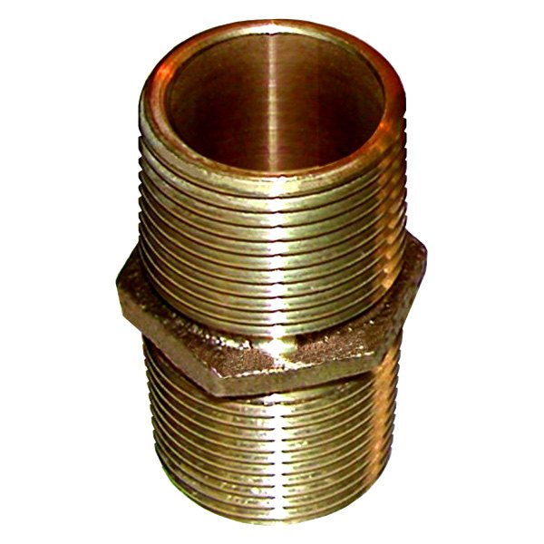 Groco® - 3" NPT(M) Bronze Pipe Hex Nipple