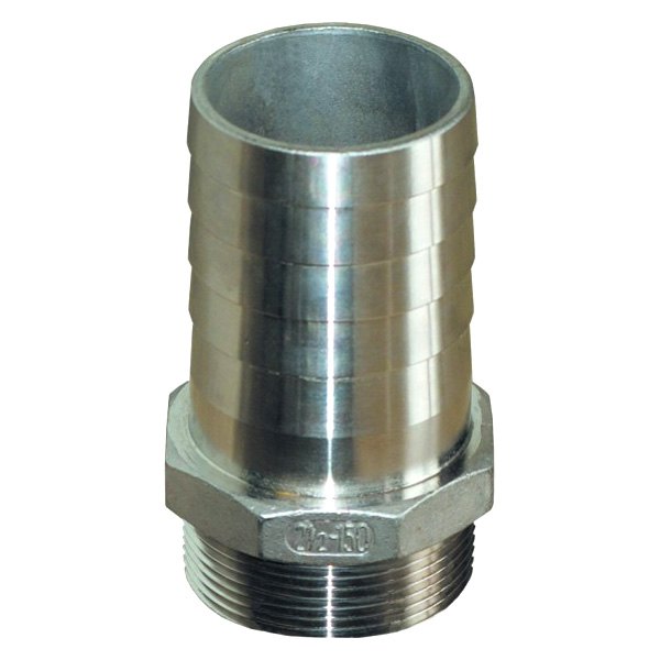 Groco® - 1-1/4" Hose I.D. to 1-1/4" NPT(M) Stainless Steel Hose/Pipe Adapter