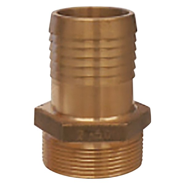 Groco® - 1-1/4" Hose I.D. to 1-1/4" BSPP(M) Bronze Hose/Pipe Adapter