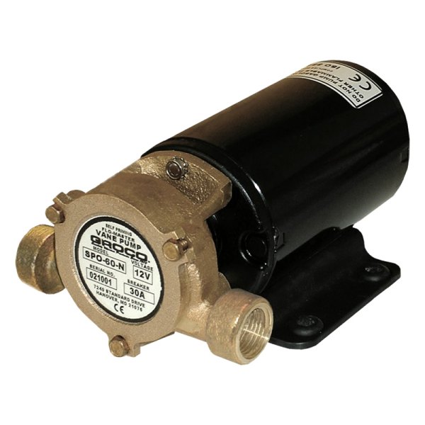 Groco® - 24 V 390 GPH Electric Heavy Duty Vane Utility Pump
