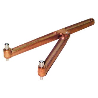 Groco® - 7-3/4" L Cast Bronze Wrench Deck Plate Key for 1/4" & 5/16" Holes with Stainless Steel Pins