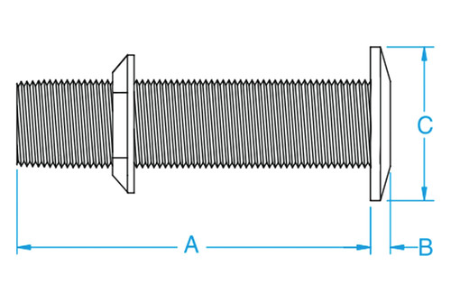 GROCO 1-1/2\" Bronze High Speed Thru-Hull Fitting W/Nut HSTH-1500-W - By NuWave Marine