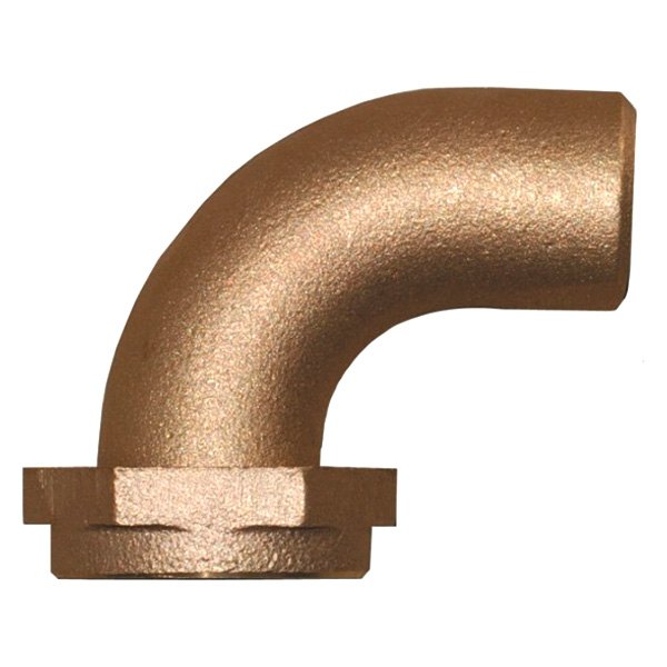 Groco® - TPC Series 1" Hose I.D. to 1" NPS(M) 90° Bronze Elbow Hose/Pipe Adapter