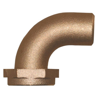 Groco® - TPC Series 3/4" Hose I.D. to 3/4" NPS(M) 90° Bronze Elbow Hose/Pipe Adapter