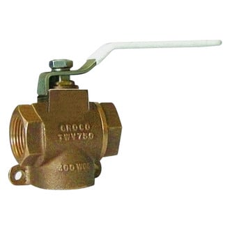 Groco® - TWV-Series 3/4" NPT(F) Bronze 3-Way Inline Valve