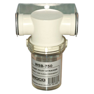 Groco® - 4"W x 7"H Fresh Water Strainer with Stainless Steel Basket