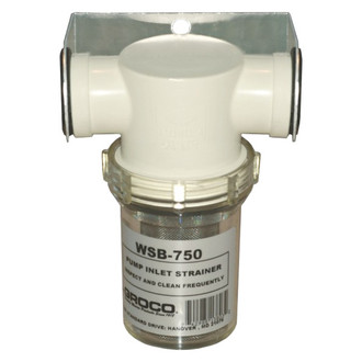 Groco® - 2.9"W x 5"H Fresh Water Strainer with Plastic Basket