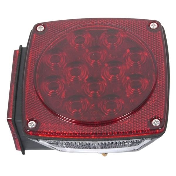 Grote® - Red Square Under 80" LED Submersible Left Side Tail Light