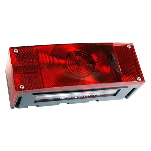 Grote® - Red Rectangular Under 80" Submersible Left Side Tail Light with License Window