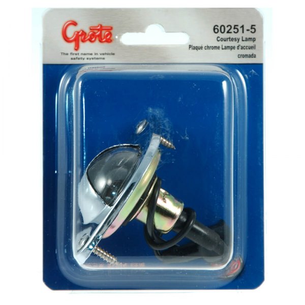 Grote® - 3.25"L x 2.25"W 12V DC White Recessed Mount Incandescent Courtesy Light