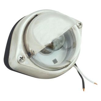 Grote® - 3.6"D 12V DC White Surface Screw Mount Step Incandescent Courtesy Light