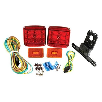 Grote® - Red Square LED Submersible Trailer Light Kit