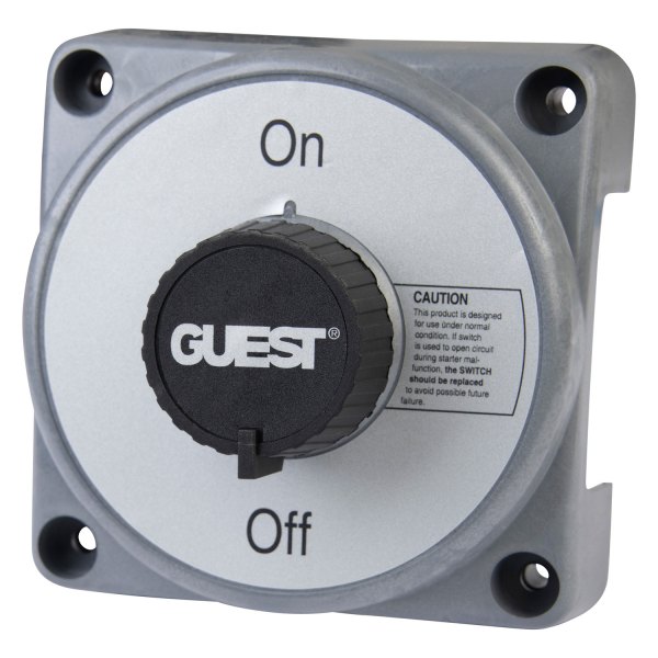 Guest® - On/Off Extra-Duty Diesel Battery Switch with 3 Studs for 6/12/24/36 V Systems