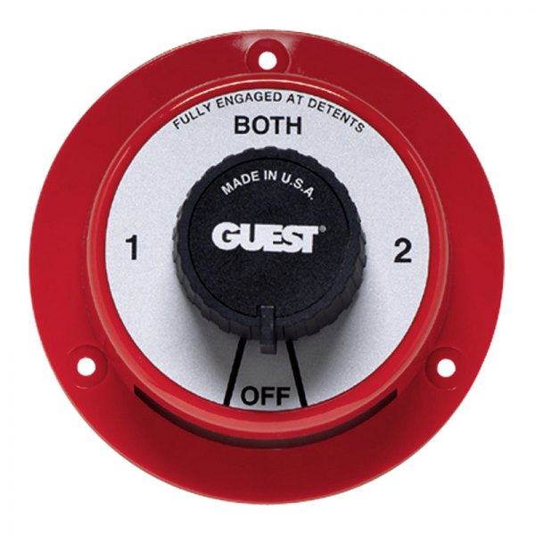 Guest® - Cruiser Series 230 A 4-Way Battery Switch with AFD for 6/12/24/36 V Systems