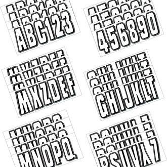 Hardline Products® - Boat Lettering 3" Registration Kit