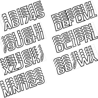 Hardline Products® - Boat Lettering 3" Registration Kit