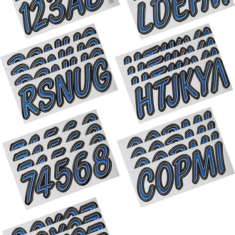 Hardline Products® - Boat Lettering 3" Registration Kit