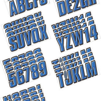 Hardline Products® - Boat Lettering 3" Registration Kit