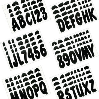 Hardline Products® - Boat Lettering 3" Registration Kit