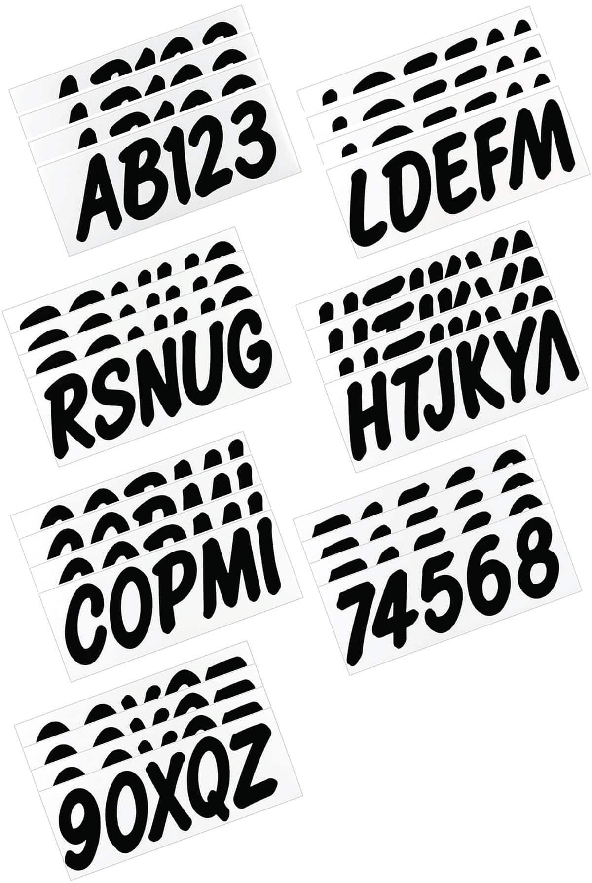 Made To Order Boat Numbers Custom Boat Registration Number Vinyl Decals ...