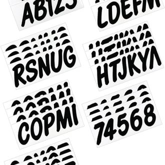 Hardline Products® - Boat Lettering 3" Registration Kit