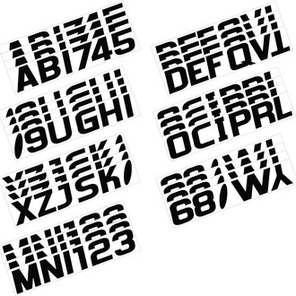 Hardline Products® - Boat Lettering 3" Registration Kit