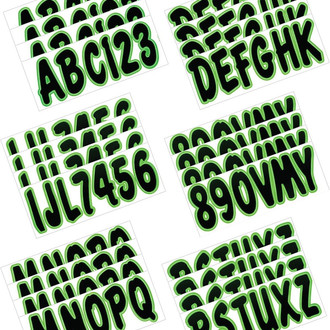 Hardline Products® - Boat Lettering 3" Registration Kit