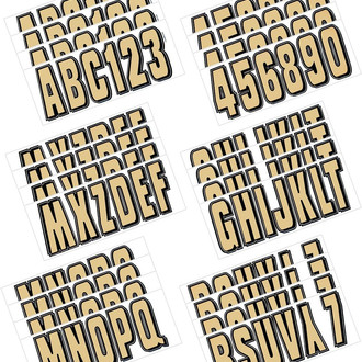 Hardline Products® - Boat Lettering 3" Registration Kit