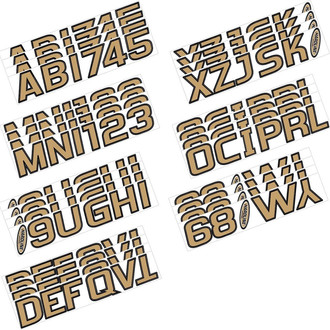 Hardline Products® - Boat Lettering 3" Registration Kit