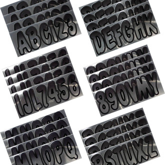Hardline Products® - Boat Lettering 3" Registration Kit